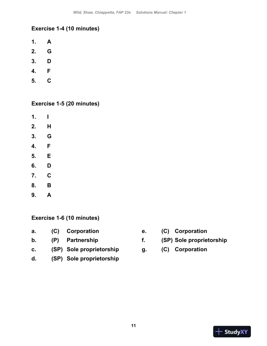 Fundamental Accounting Principles , 24th Edition Solution Manual, page 12