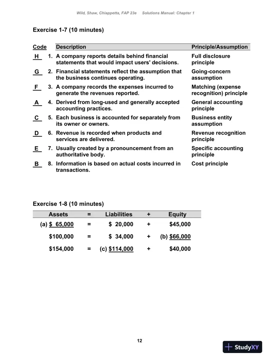 Fundamental Accounting Principles , 24th Edition Solution Manual, page 13