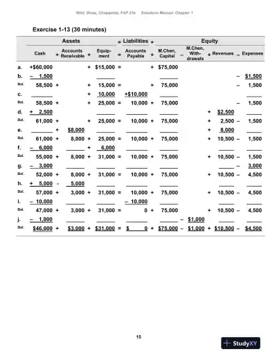 Fundamental Accounting Principles , 24th Edition Solution Manual - Page 16 preview image