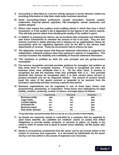 Fundamental Accounting Principles , 24th Edition Solution Manual - Page 3 preview image