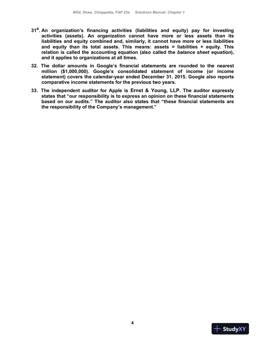 Fundamental Accounting Principles , 24th Edition Solution Manual, page 5