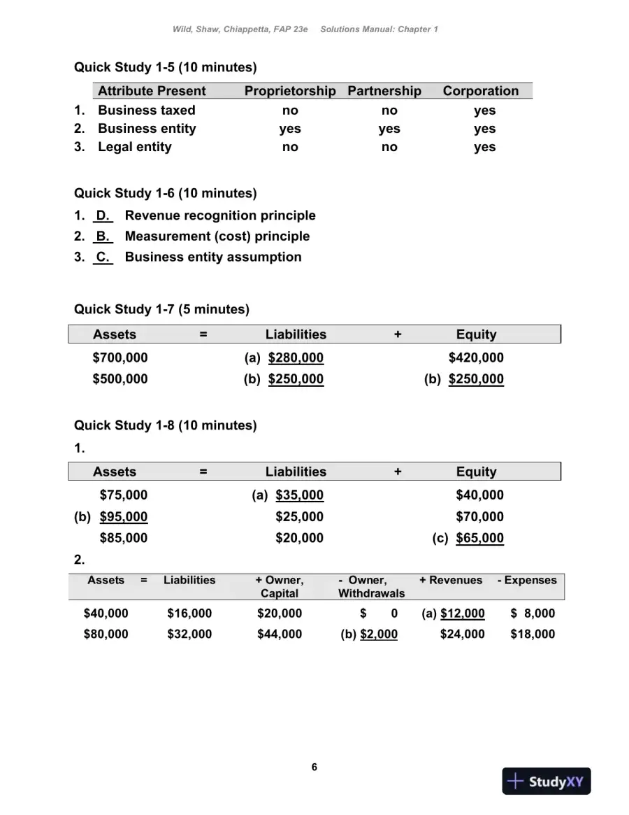Fundamental Accounting Principles , 24th Edition Solution Manual, page 7