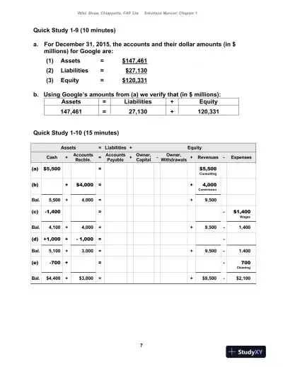 Fundamental Accounting Principles , 24th Edition Solution Manual - Page 8 preview image
