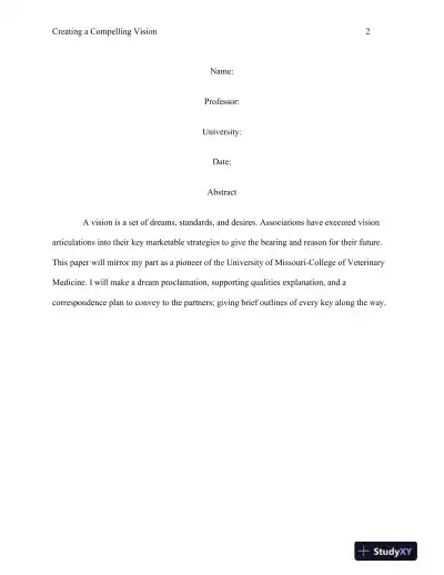 Creating a Compelling Vision - Page 3 preview image