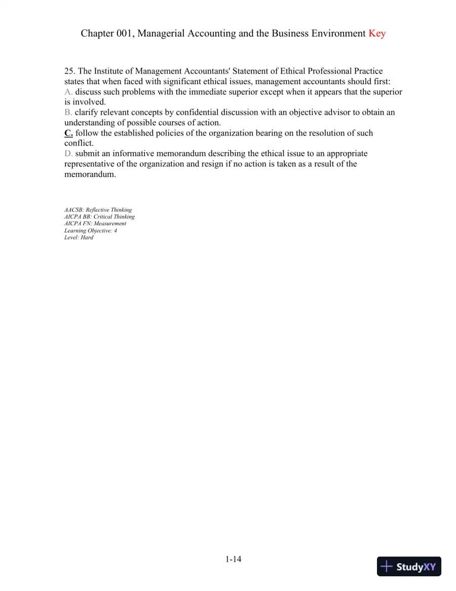 Test Bank For Managerial Accounting, 13th Edition, page 15