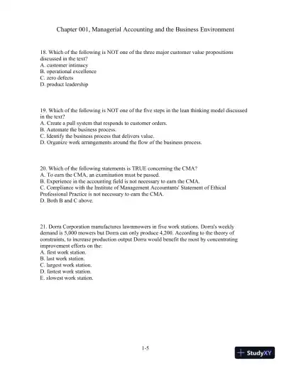Test Bank For Managerial Accounting, 13th Edition - Page 6 preview image