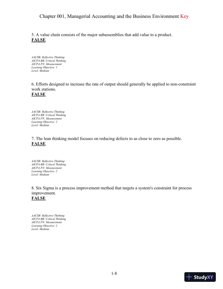 Test Bank For Managerial Accounting, 13th Edition, page 9
