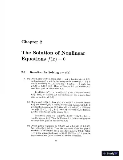 Solution Manual For Numerical Methods Using Matlab, 4th Edition - Page 16 preview image