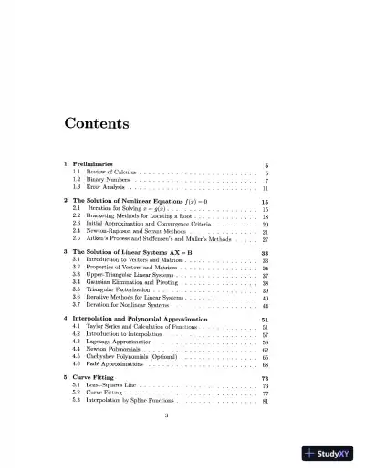Solution Manual For Numerical Methods Using Matlab, 4th Edition - Page 4 preview image