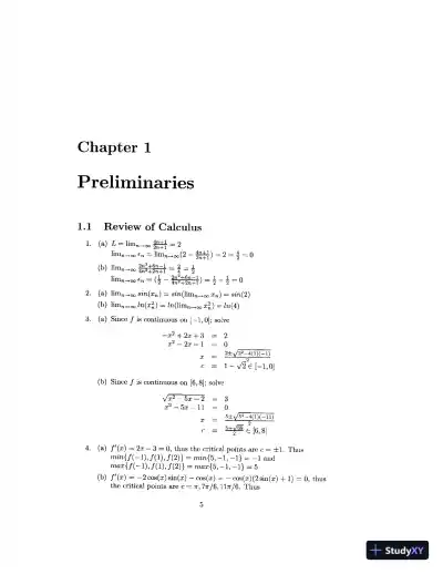 Solution Manual For Numerical Methods Using Matlab, 4th Edition - Page 6 preview image