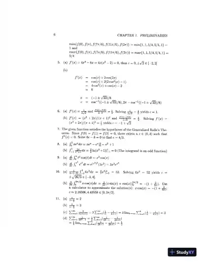 Solution Manual For Numerical Methods Using Matlab, 4th Edition - Page 7 preview image