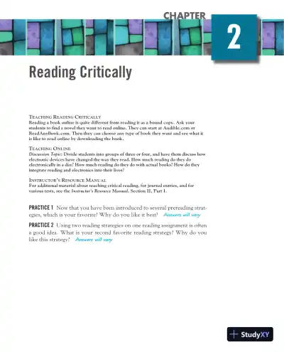 Solution Manual for Mosaics: Reading and Writing Paragraphs, 8th Edition - Page 7 preview image