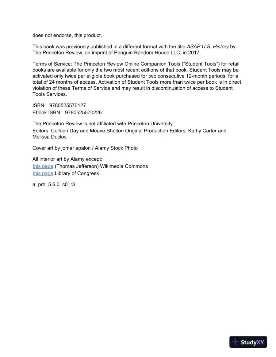 US History: Essential Review for AP, Honors, and Other Advanced Study (2021), page 5