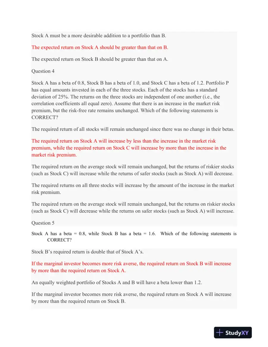 FIN 534 Week 5 Quiz 4, page 3
