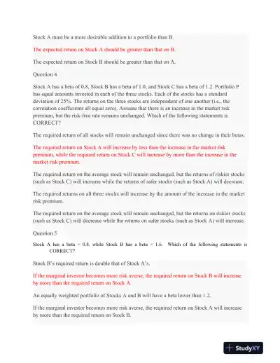 FIN 534 Week 5 Quiz 4 - Page 3 preview image