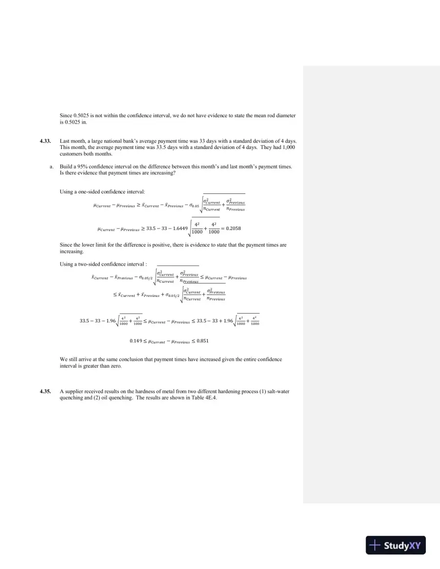 Solution Manual For Managing, Controlling, and Improving Quality, 1st Edition, page 16