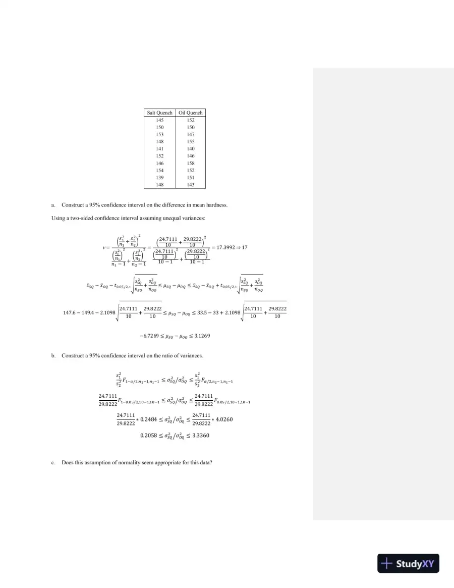 Solution Manual For Managing, Controlling, and Improving Quality, 1st Edition, page 17