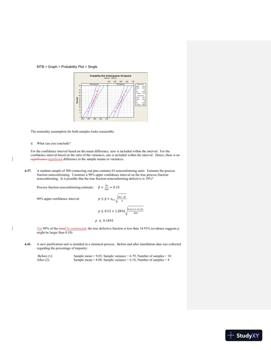 Solution Manual For Managing, Controlling, and Improving Quality, 1st Edition, page 18