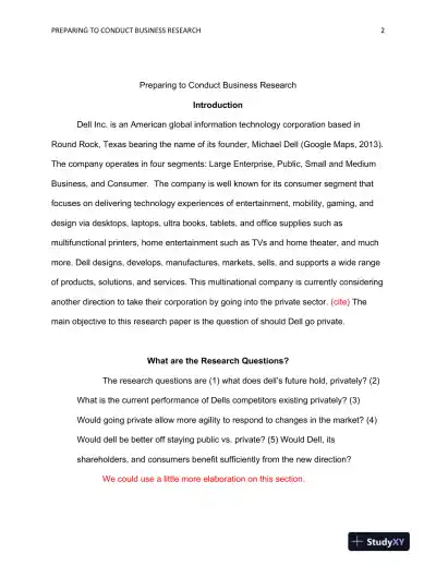 RES 351 Preparing to Conduct Business Research - Page 3 preview image