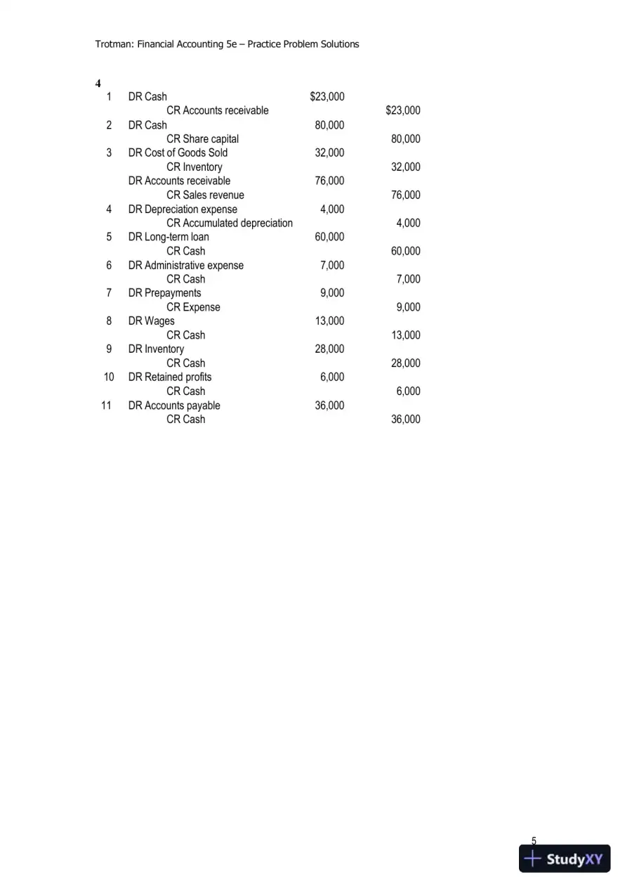 Financial Accounting: An Integrated Approach, 5th Edition Solution Manual, page 10