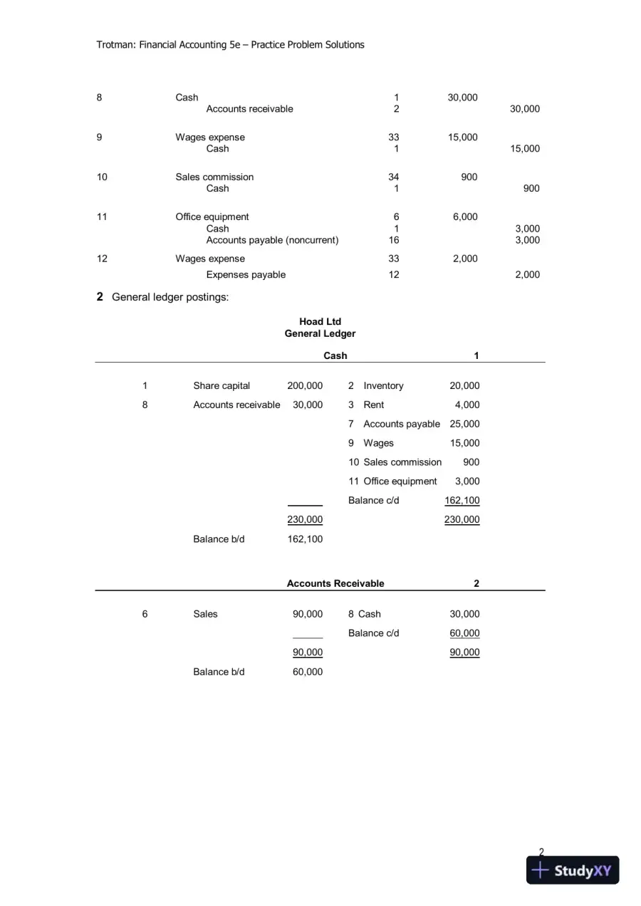 Financial Accounting: An Integrated Approach, 5th Edition Solution Manual, page 12