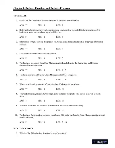 Test Bank For Concepts In Enterprise Resource Planning, 4th Edition - Page 1 preview image