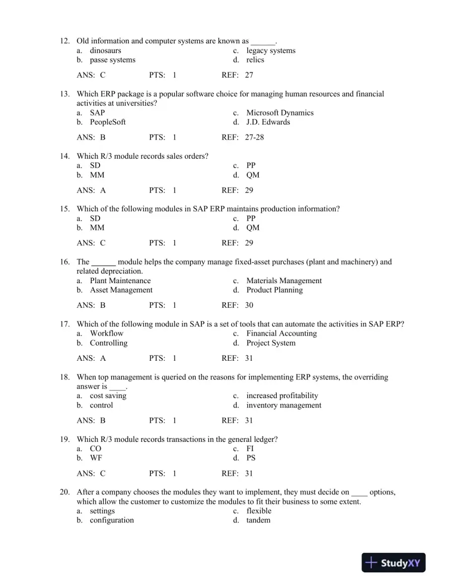 Test Bank For Concepts In Enterprise Resource Planning, 4th Edition, page 13