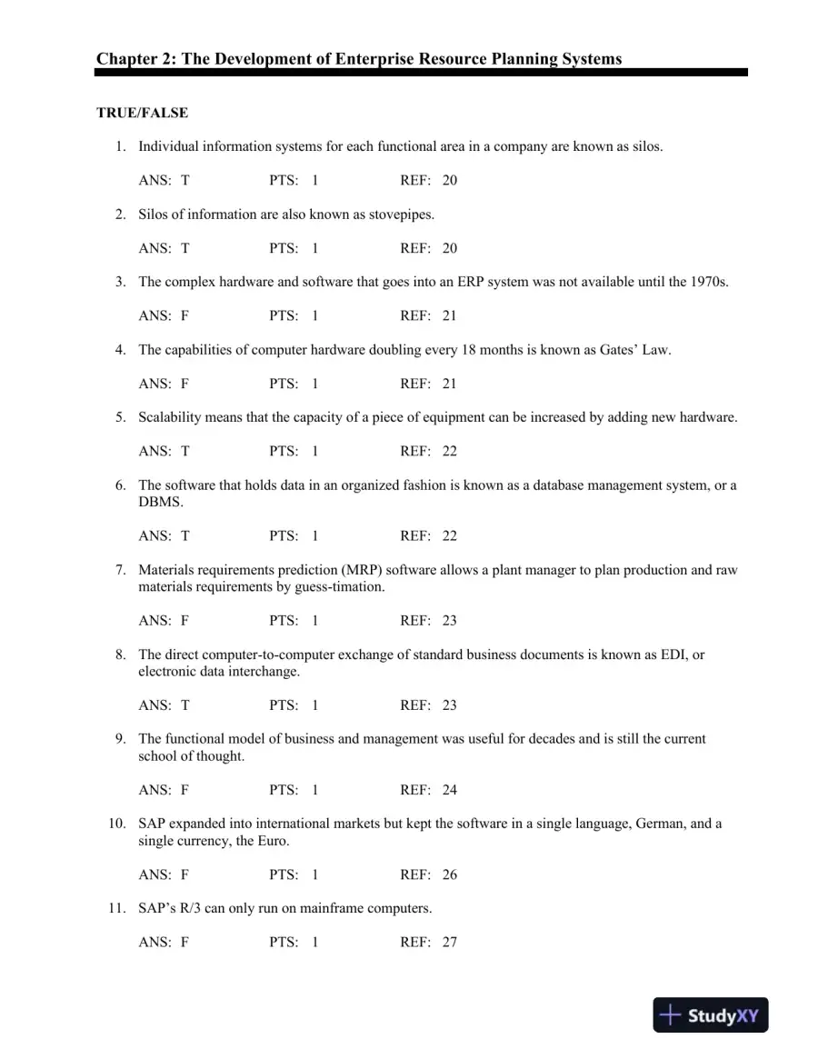 Test Bank For Concepts In Enterprise Resource Planning, 4th Edition, page 9