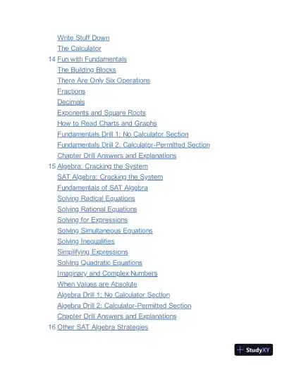 Princeton Review SAT Premium Prep, 2023: 9 Practice Tests + Review and Techniques (2022) - Page 11 preview image