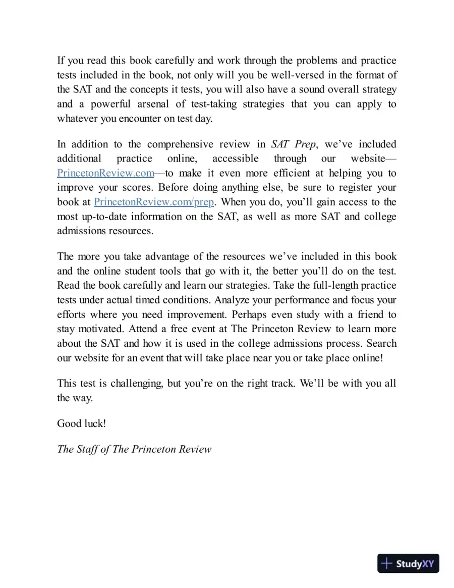 Princeton Review SAT Premium Prep, 2023: 9 Practice Tests + Review and Techniques (2022), page 16