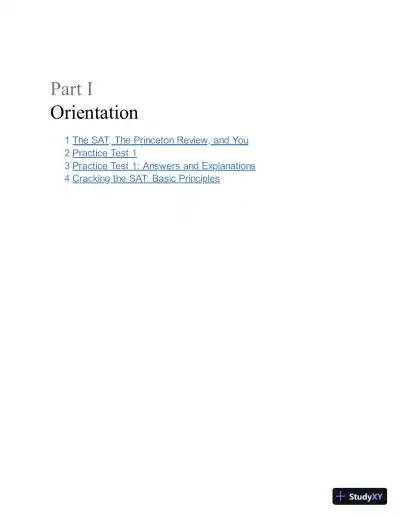 Princeton Review SAT Premium Prep, 2023: 9 Practice Tests + Review and Techniques (2022) - Page 22 preview image