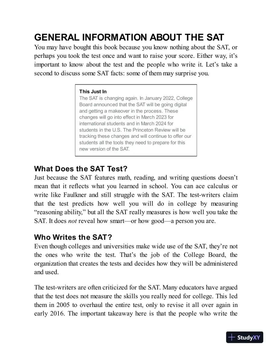 Princeton Review SAT Premium Prep, 2023: 9 Practice Tests + Review and Techniques (2022), page 26