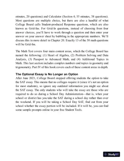 Princeton Review SAT Premium Prep, 2023: 9 Practice Tests + Review and Techniques (2022) - Page 29 preview image
