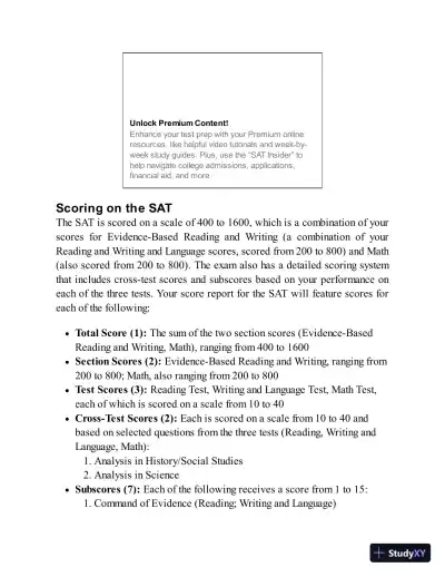 Princeton Review SAT Premium Prep, 2023: 9 Practice Tests + Review and Techniques (2022) - Page 30 preview image