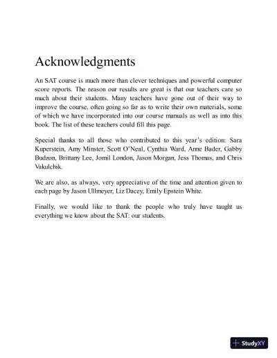 Princeton Review SAT Premium Prep, 2023: 9 Practice Tests + Review and Techniques (2022) - Page 7 preview image