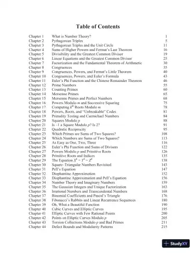 Solution Manual for A Friendly Introduction to Number Theory, 4th Edition - Page 3 preview image