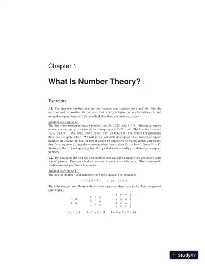 Solution Manual for A Friendly Introduction to Number Theory, 4th Edition - Page 5 preview image