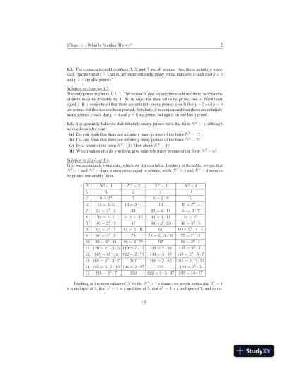 Solution Manual for A Friendly Introduction to Number Theory, 4th Edition - Page 6 preview image