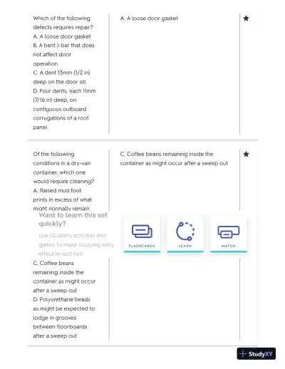 IICL Container Inspector's Pracice Exam with Answers (80 Solved Questions) - Page 3 preview image