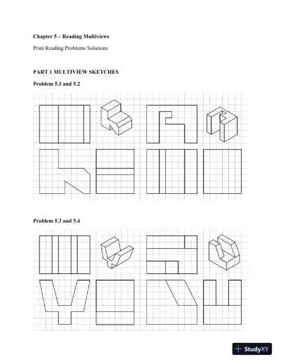 Print Reading for Engineering and Manufacturing Technology 3rd Edition Solution Manual - Page 15 preview image