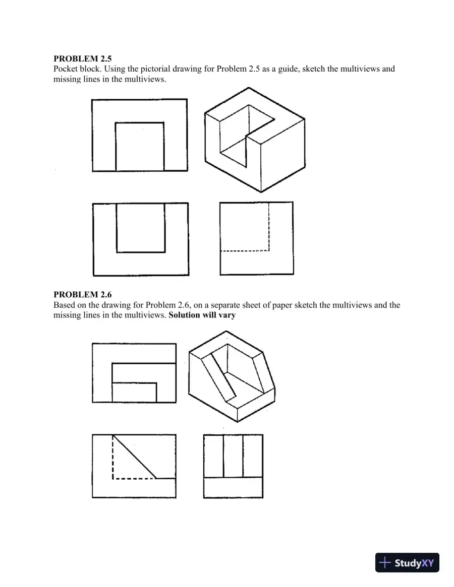 Print Reading for Engineering and Manufacturing Technology 3rd Edition Solution Manual, page 8