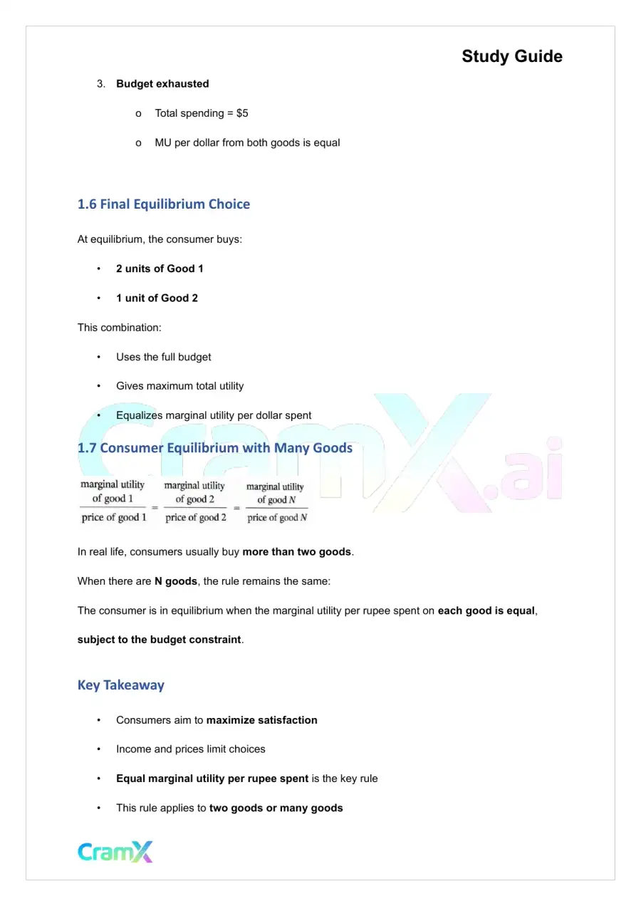 Economics - Theory of the Consumer, page 4