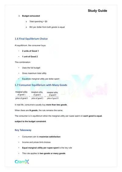 Economics - Theory of the Consumer - Page 4 preview image