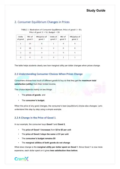 Economics - Theory of the Consumer - Page 5 preview image