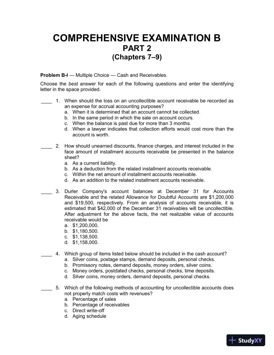 Test Bank For Intermediate Accounting, 15th Edition, page 14