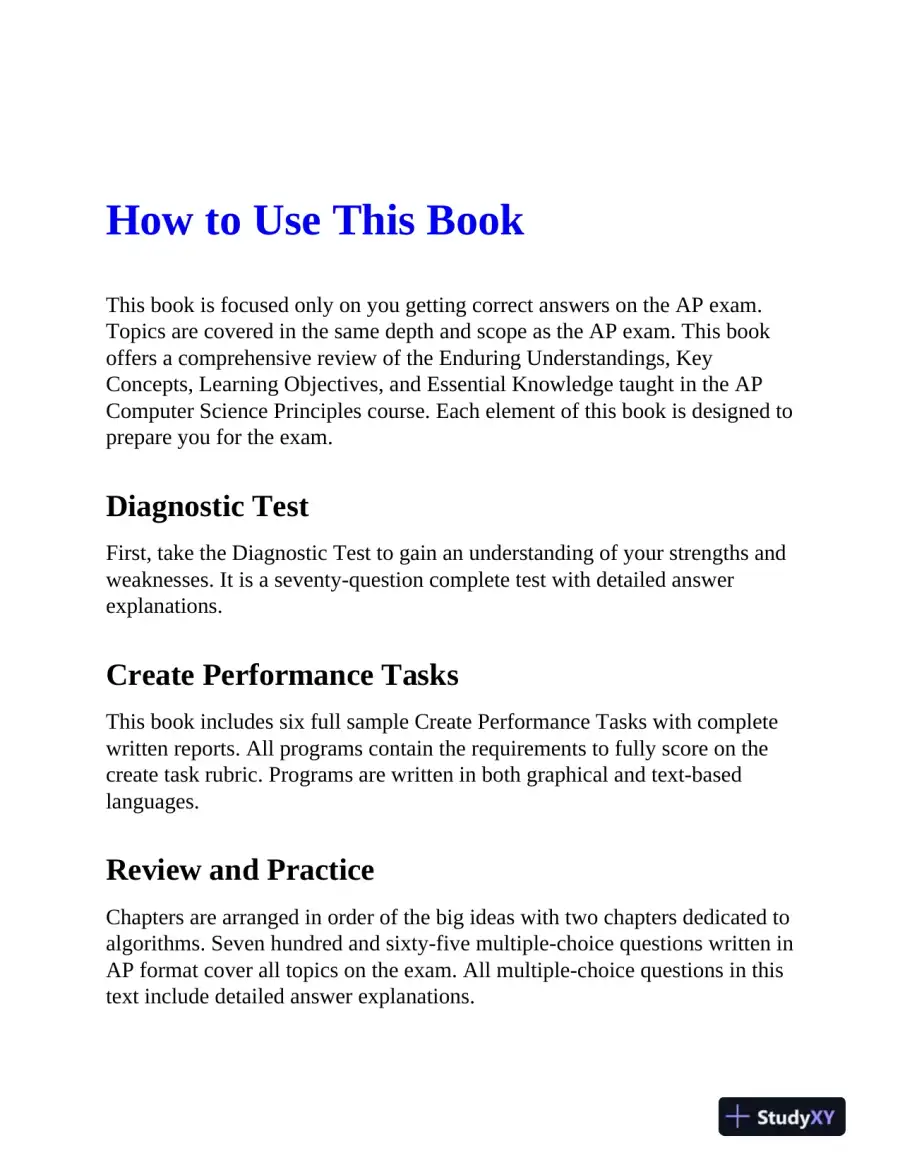 AP Computer Science Principles Premium, 2025: Prep Book with 6 Practice Tests + Comprehensive Review (2025), page 10
