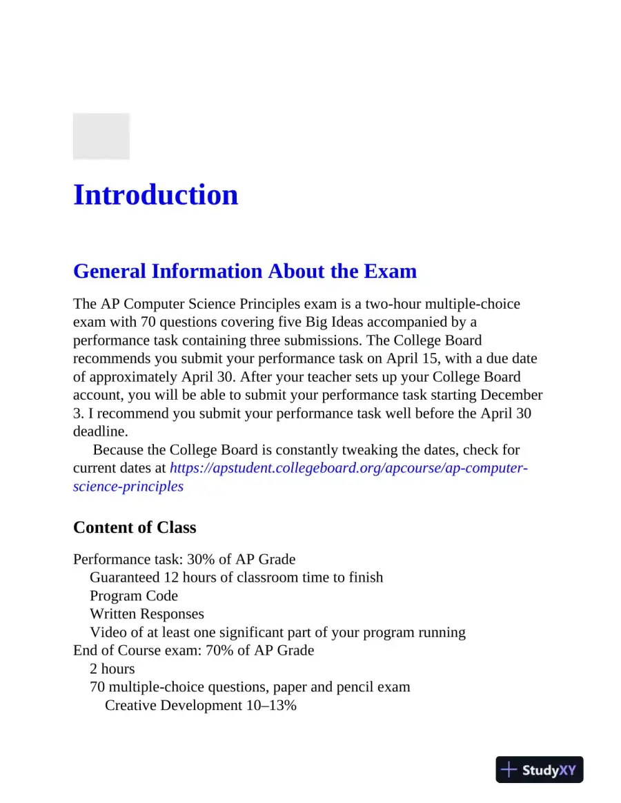 AP Computer Science Principles Premium, 2025: Prep Book with 6 Practice Tests + Comprehensive Review (2025), page 15