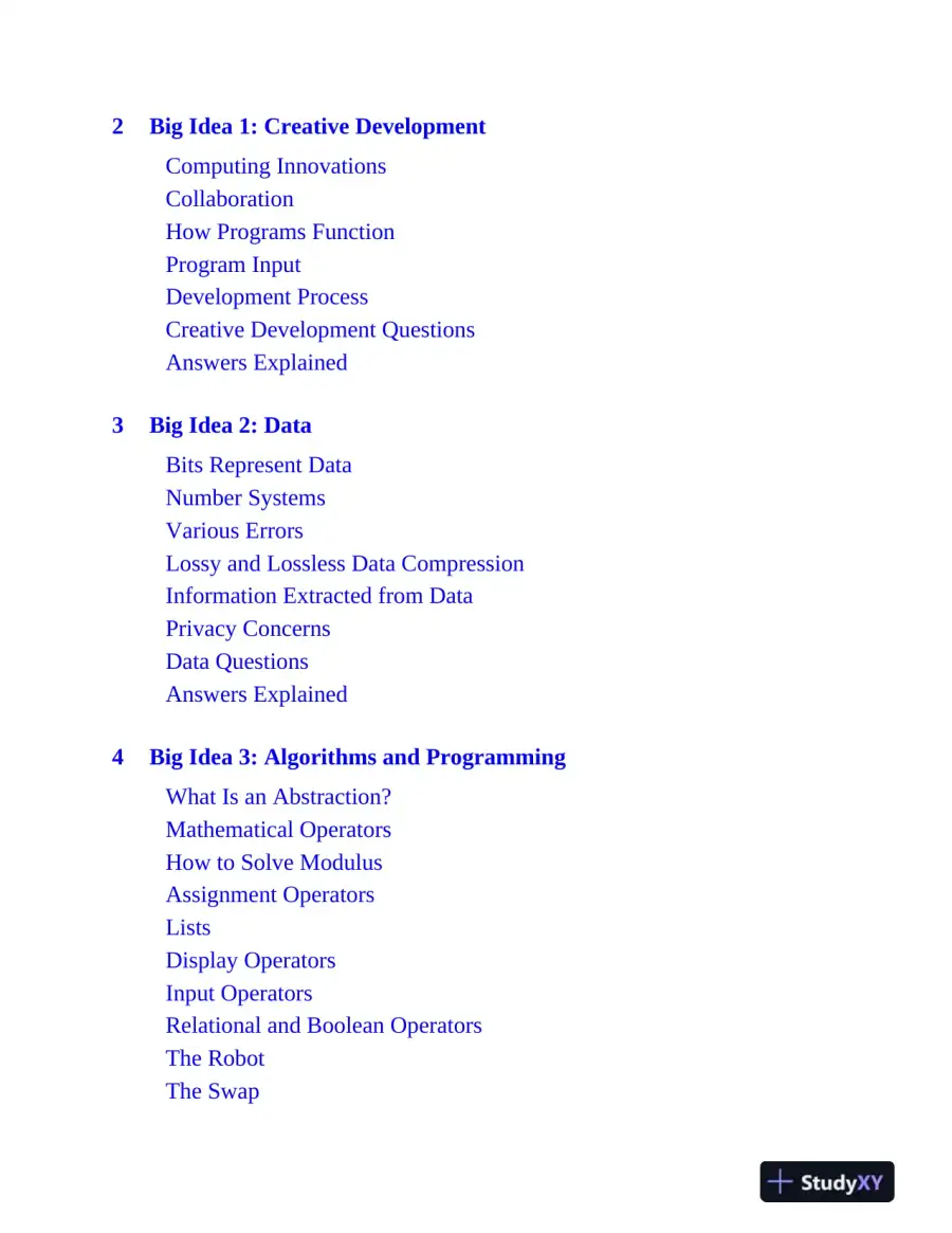 AP Computer Science Principles Premium, 2025: Prep Book with 6 Practice Tests + Comprehensive Review (2025), page 7