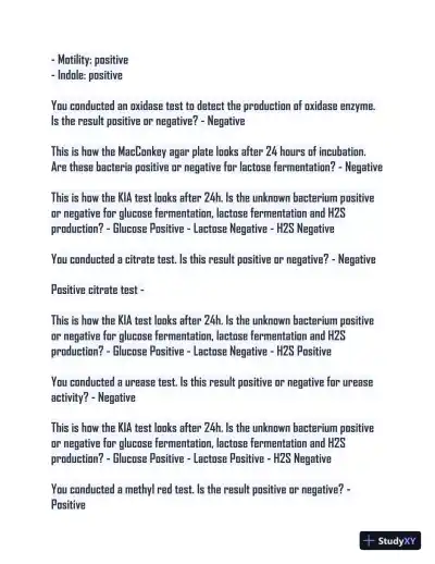 Microbiology Lab Final Study guide with Answers (115 Solved Questions) - Page 11 preview image