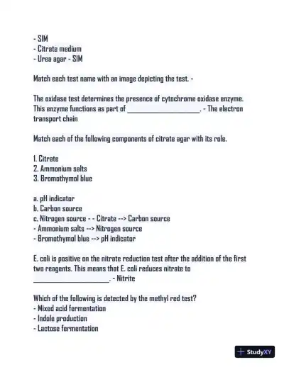 Microbiology Lab Final Study guide with Answers (115 Solved Questions) - Page 9 preview image